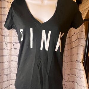 ⚾️ PINK Victoria's Secret Black Tee with Chicago White Sox